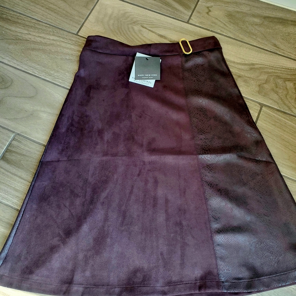 Marc New York Women's Suede Brown Skirt
